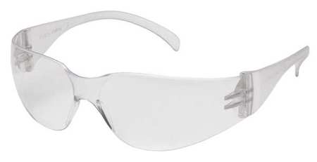 Pyramex Intruder(R) Safety Glasses, Scratch-Resistant, Frameless Wraparound Frame, Clear Polycarbonate Lens S4110S