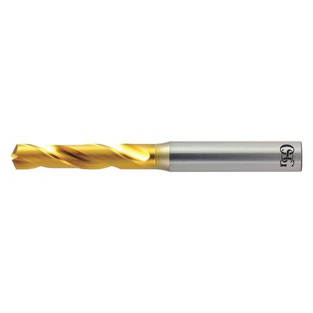 OSG Screw Machine Drill Bit, #42 Size, 130  Degrees Point Angle, High Speed Steel, TiN Finish 10093505