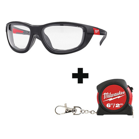 MILWAUKEE TOOL Safety Glasses, Clear Impact-Resistant 48-73-2041, 48-22-5506