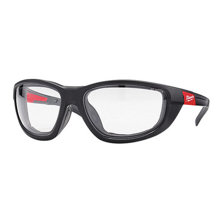 MILWAUKEE TOOL Safety Glasses, Wraparound Clear Polycarbonate Lens, Impact-Resistant, 12PK 48-73-2041X12