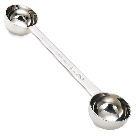 Tablecraft 403 1 & 2 Tbsp. Stainless Steel Coffee / Measuring Scoop Combo