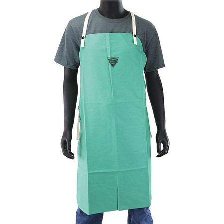 West Chester Protective Gear FR Welding Apron, Cotton, 36", Green Sateen 7080/36