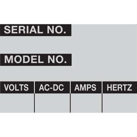 BRADY Property Tag Labels 1.5" H x 2.25", PK 25 WOAF-36-PK