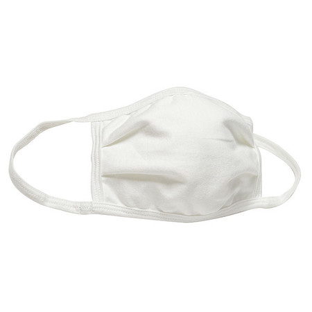 Hanes Face Mask, White, Cotton, Reusable, PK5 GMSKP5