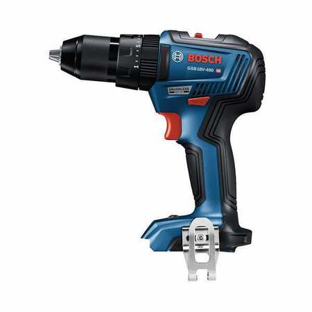 Bosch Cordless Hammer Drill, 1/2" Chuck, 18VDC GSB18V-490N