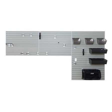 Flow Wall Garage and Hardware Storage Sys, Silver FWS-4812-12SB13