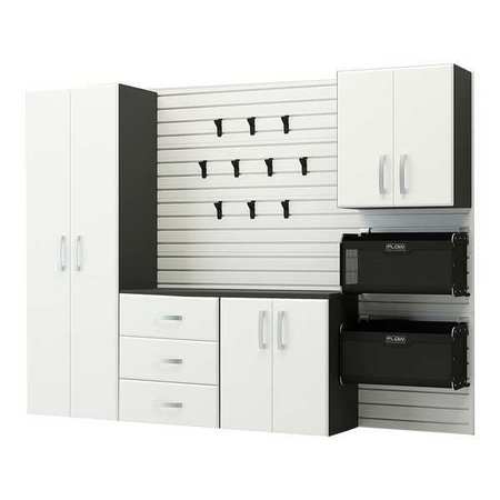 FLOW WALL Cabinet Set, Charcoal, Nylon, Grey FCS-9612-6W-5W2