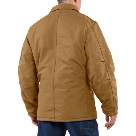 Carhartt Carhartt Flame Resistant Duck Coat, Brown, 100% Cotton, XLT 101618-211 XL TLL