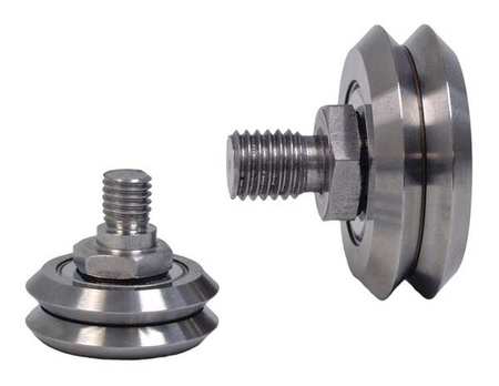 BISHOP-WISECARVER Guide Wheel, Stud, Concentric, Size 2 SWSC2XA