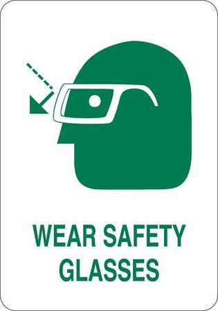 Condor Safety Sign, 7 in Height, 5 in Width, Vinyl, English 34GL93
