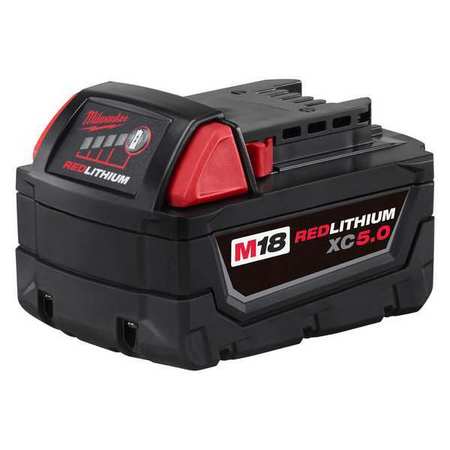 Milwaukee Tool M18 REDLITHIUM XC5.0 Battery, 5.0Ah, Extended Capacity, 18V, Li-Ion, Batteries (10-Pack) 48-11-1851