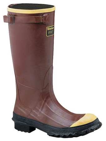 LACROSSE Size 13 Men's Steel Rubber Boots, Rust 223050
