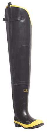 LACROSSE Size 14 Men's Steel Hip Wader, Black 24009091