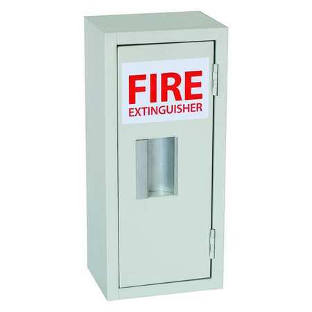 ZORO SELECT Fire Extinguisher Cabinet, Surface Mount, 17 15/16 in Height, 5 lb 35GX42