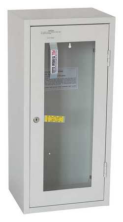 ZORO SELECT Fire Extinguisher Cabinet, Surface Mount, 25 9/16 in Height, 20 lb 35GX50