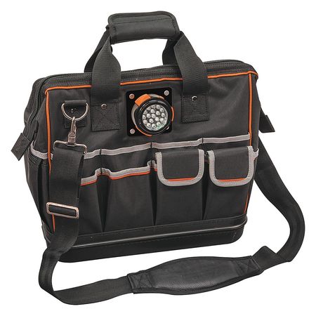 Klein Tools Bag/Tote, Tool Bag, Black, Ballistic Nylon, 31 Pockets 55431