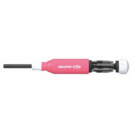Megapro Phillips, Robertson Square Recess, Slotted, Torx(R) Bit 8 1/2 in, Drive Size: 1/4 in 151PK/WH-B