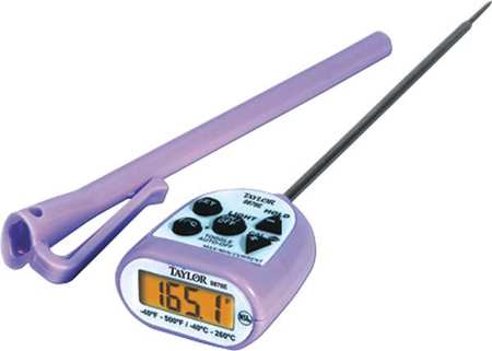 Taylor 5" LCD Waterproof Thermometer with -40 to 500 (F) 9878EPR