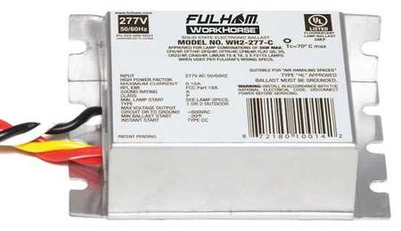FULHAM FIREHORSE 5 to 35 Watts, 1 or 2 Lamps, Electronic Ballast WH2-277-C