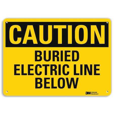 LYLE Safety Sign, 7 in Height, 10 in Width, Aluminum, Vertical Rectangle, English, U4-1100-RA_10X7 U4-1100-RA_10X7