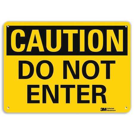 LYLE Safety Sign, Do Not Enter, 10in.H U4-1172-RA_14X10