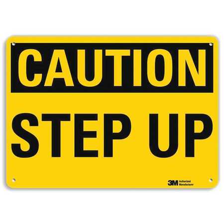 LYLE Caution Sign, 7 in H, 10 in W, Aluminum, Vertical Rectangle, English, U4-1690-NA_10x7 U4-1690-NA_10x7