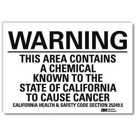 LYLE Warning Sign, 7 in H, 10 in W, Vertical Rectangle, English, U6-1235-RD_10X7 U6-1235-RD_10X7