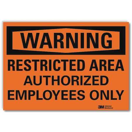 LYLE Admittance Sign, Restricted Area, 14 in. W U6-1215-RD_14X10