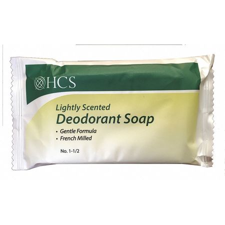 HCS Deodorant Soap, Solid, Fresh, 1.5 oz., PK500 HCS0061-1.5