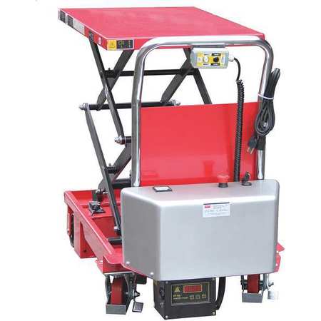 DAYTON Scissor Lift Table, 660 lb. Cap, 20-1/2"W, 40"L 35KT55