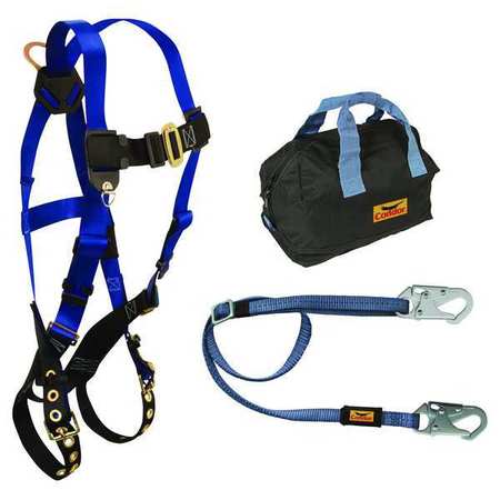 CONDOR Fall Protection Kit, Without Anchor, Universal, Gen Industry with Tongue Buckle Legs 35KU70