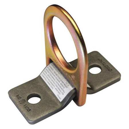 CONDOR D-Ring Plate Anchor, Unplated Alloy Steel 35KU73