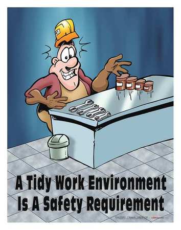 SAFETYPOSTER.COM Safety Poster, A Tidy Work Environment, EN P1194