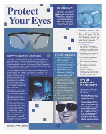 SAFETYPOSTER.COM Safety Poster, Protect Your Eyes, ENG P4607