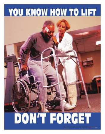 SAFETYPOSTER.COM Safety Poster, You Know How To Lift, ENG P4198