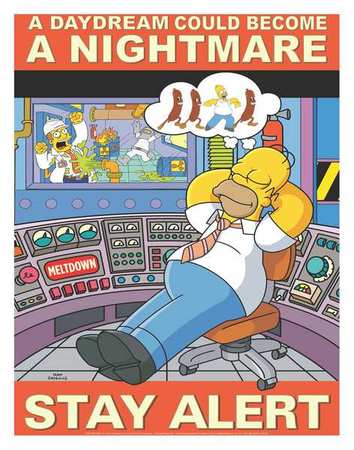 Safetyposter.Com Simpsons Safety Pstr, A Daydream Could, EN S1164 | Zoro