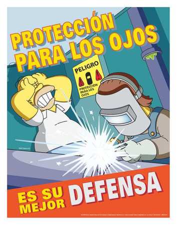 Safetyposter.Com Simpsons Safety Poster, Proteccion De, SP S1156SPLWS
