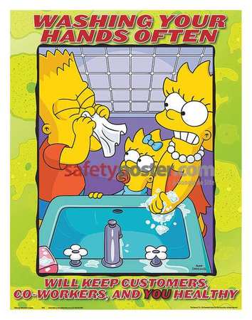 Safetyposter.Com Smpsns Sfty Pstr, Washing Your Hands, ENG S1190LWS