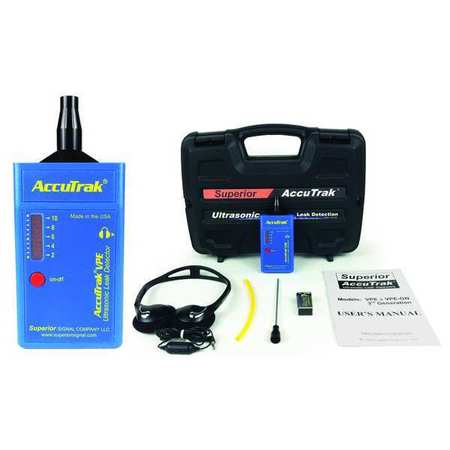 Superior Accutrak Ultrasonic Leak Detector, AC Frequency Response: 36 KHz to 42 KHz VPE