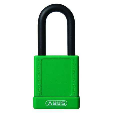 ABUS Lockout Padlock, KA, Green, 1-3/4"H 74/40 KA GREEN