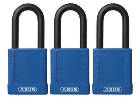ABUS Lockout Padlock, KA, Blue, 1-3/4"H, PK3 74/40 KAX3 BLUE