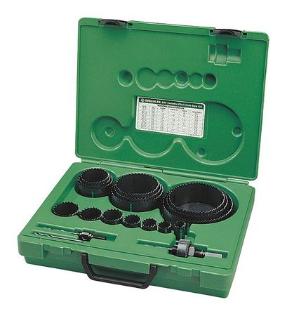 GREENLEE Hole Saw Maintenance Kit, Bi-Metal, 20 pcs 890