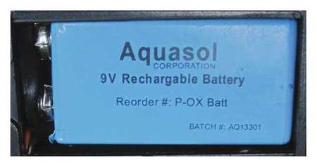 AQUASOL Rechargeable Battery, 9V NiMH P-OX BATT