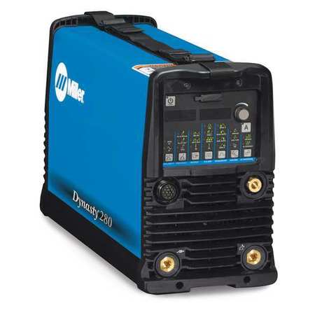 Miller Electric Tig Welder, Dynasty 280 DX with CPS Series, 208 to 575V AC, 280 Max. Output Amps 907514