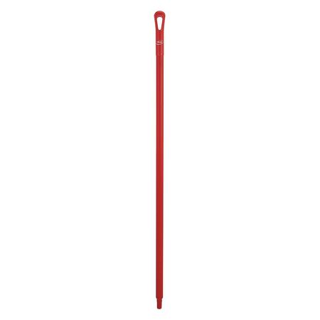 Vikan 51" Color Coded Handle, 1 1/4 in Dia, Red, Polypropylene 29604