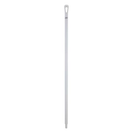 Vikan 51" Color Coded Handle, 1 1/4 in Dia, White, Polypropylene 29605