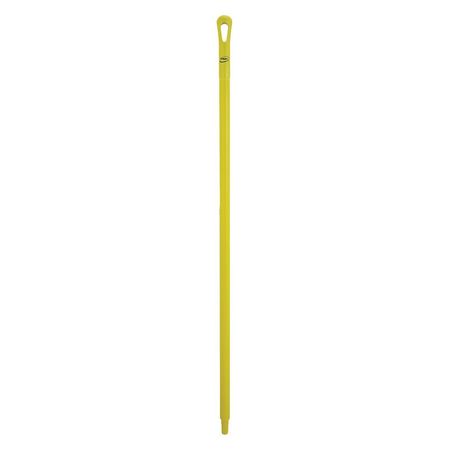 Vikan 51" Color Coded Handle, 1 1/4 in Dia, Yellow, Polypropylene 29606