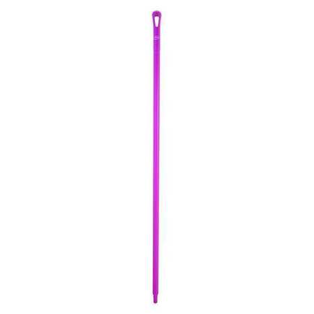 Vikan 59" Color Coded Handle, 1 1/4 in Dia, Pink, Polypropylene 29621