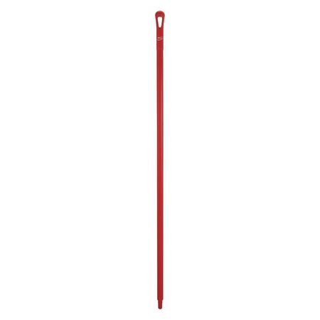 Vikan 59" Color Coded Handle, 1 1/4 in Dia, Red, Polypropylene 29624