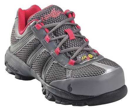 NAUTILUS SAFETY FOOTWEAR Athletic Style Work Shoes, Wmn, 9W, Gray, PR N1393 9W